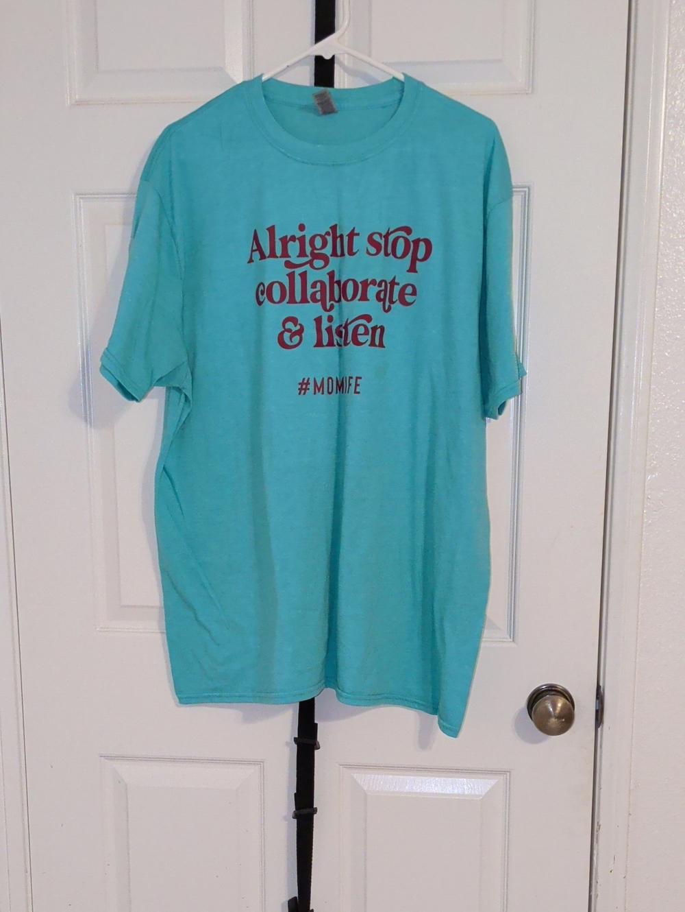 Gildan Teal Softstyle T-Shirt with Black Tag